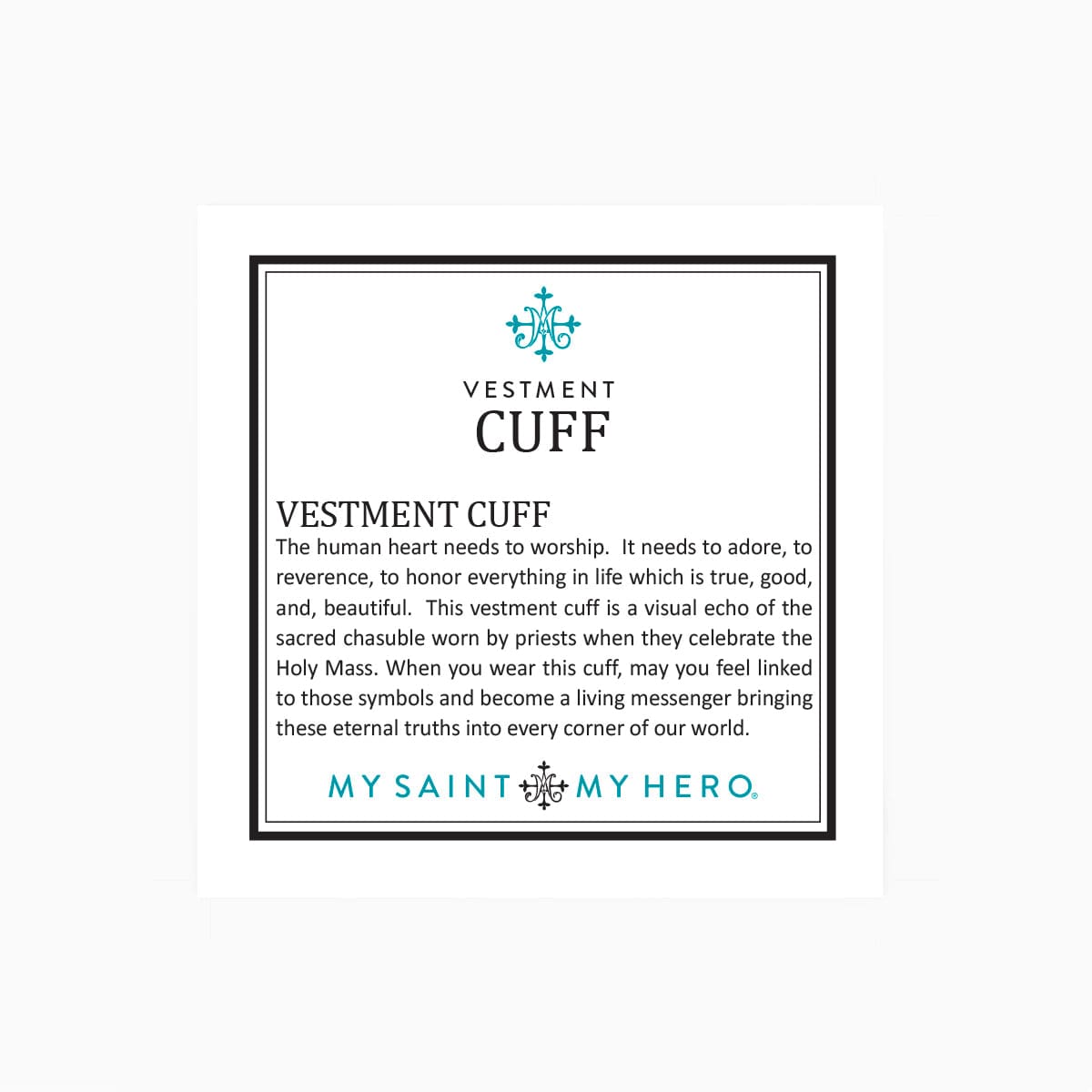 My Saint My Hero My Saint My Hero Vestment Cuff - Gold - Little Miss Muffin Children & Home