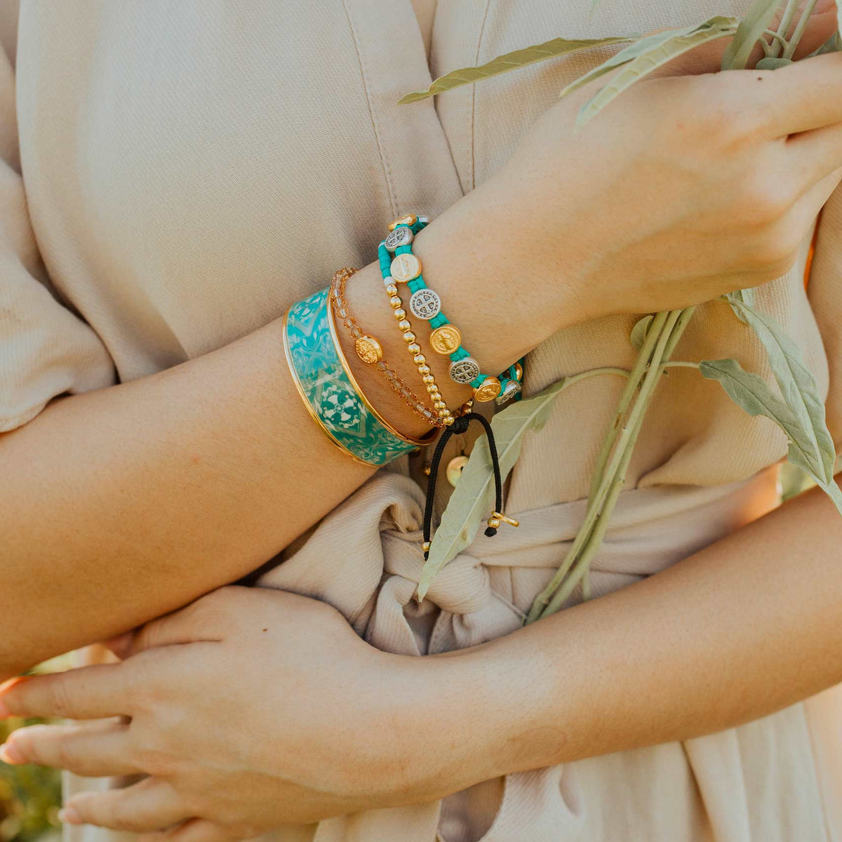 My Saint My Hero My Saint My Hero Vestment Cuff - Gold - Little Miss Muffin Children & Home