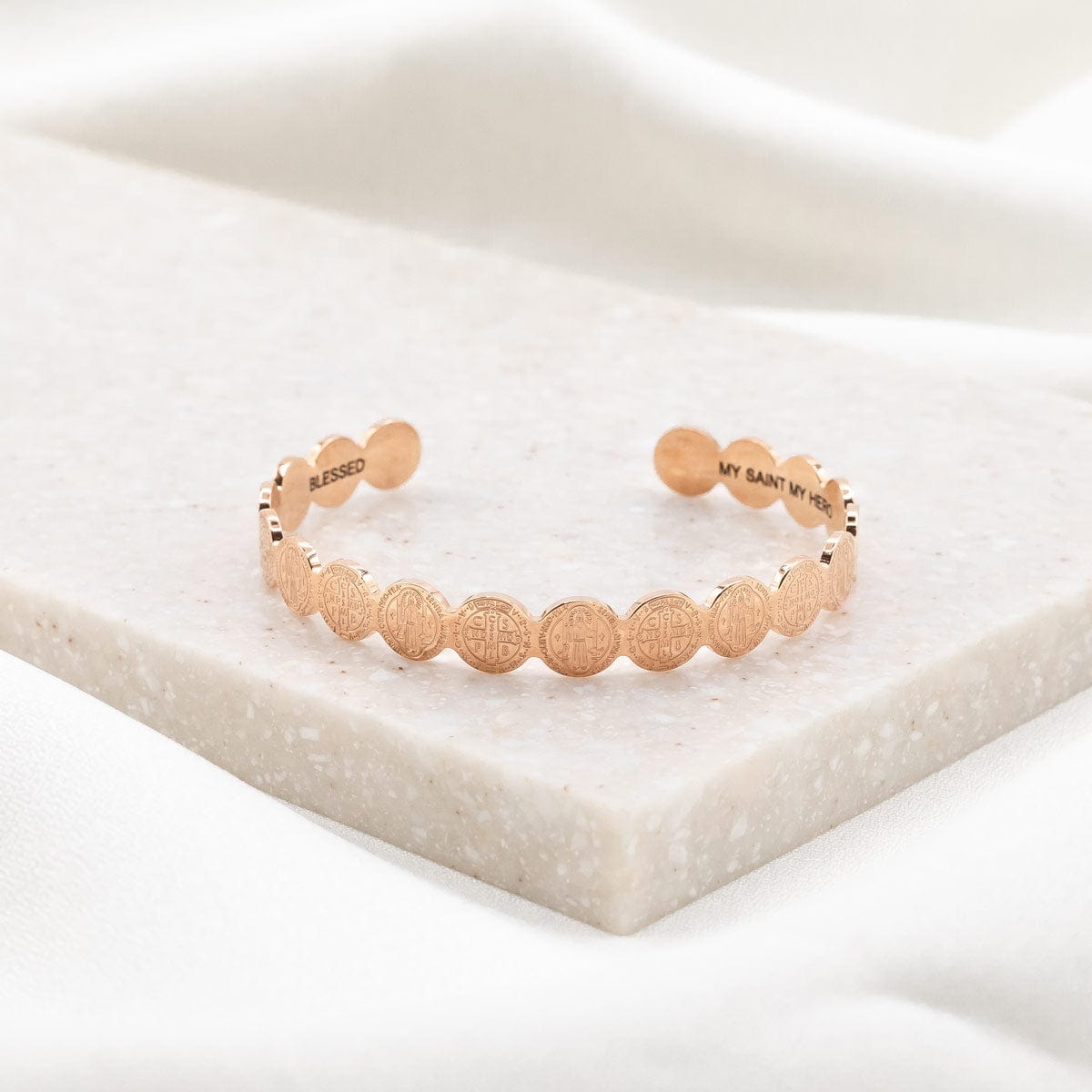 My Saint My Hero My Saint My Hero St Benedict Cuff - Little Miss Muffin Children & Home