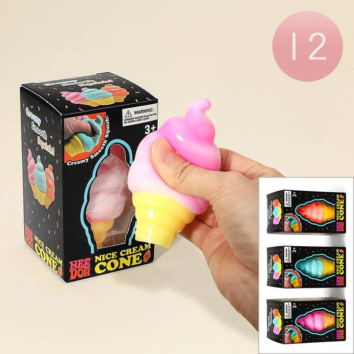 No Brand Ice Cream Cone Squishy Stress Relief Toy
