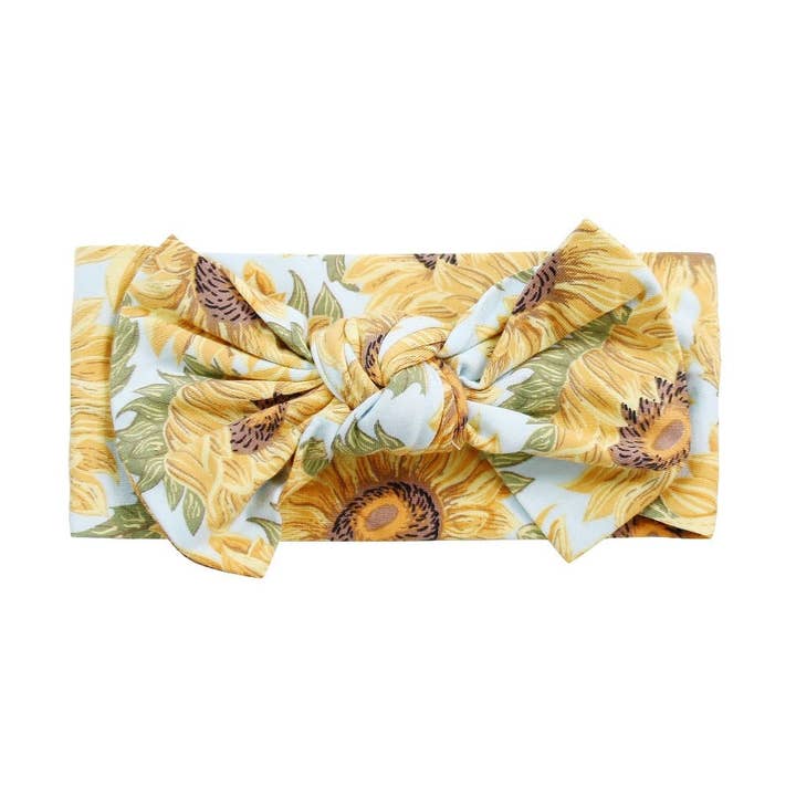 Sweet Bamboo Sammy's Sunflower Knotted Bow - Little Miss Muffin Children & Home