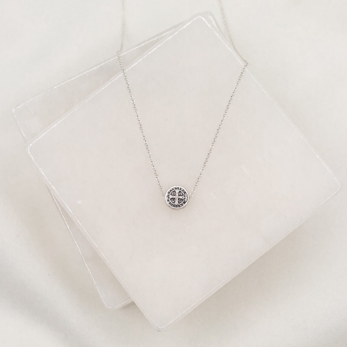 My Saint My Hero Benedictine Petite Necklace - Little Miss Muffin Children & Home