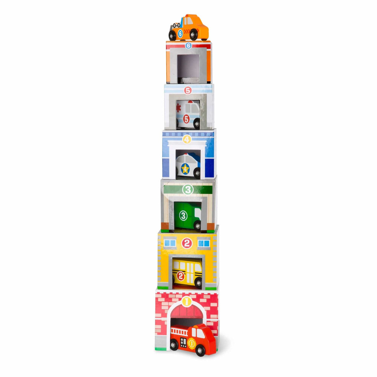 Melissa & Doug Melissa & Doug Nesting & Sorting Buildings & Vehicles - Little Miss Muffin Children & Home