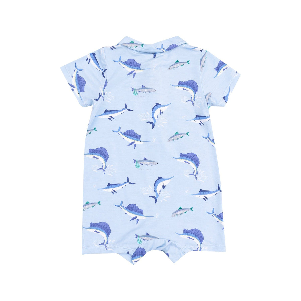 Angel Dear Angel Dear Deep Sea Fishing Blue Polo Shortie - Little Miss Muffin Children & Home