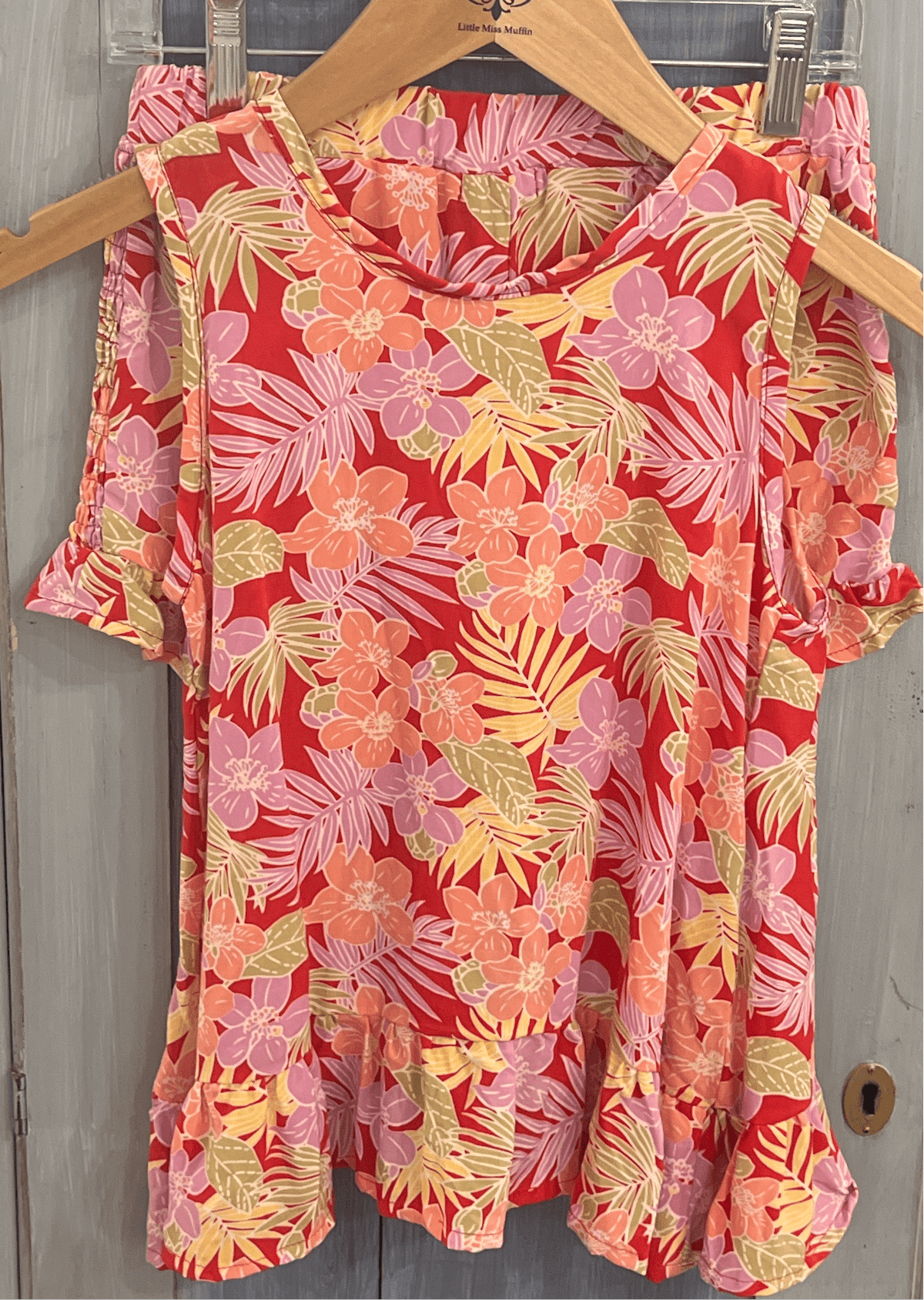 Joyous and Free Joyous and Free Ruffle Top in Bali - Little Miss Muffin Children & Home