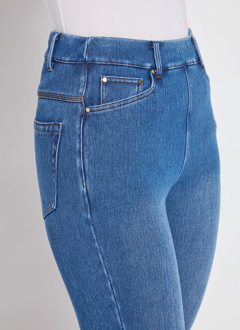 Lysse Granada Front Pocket Capri Denim (18.5" Inseam) Mid Wash - Little Miss Muffin Children & Home