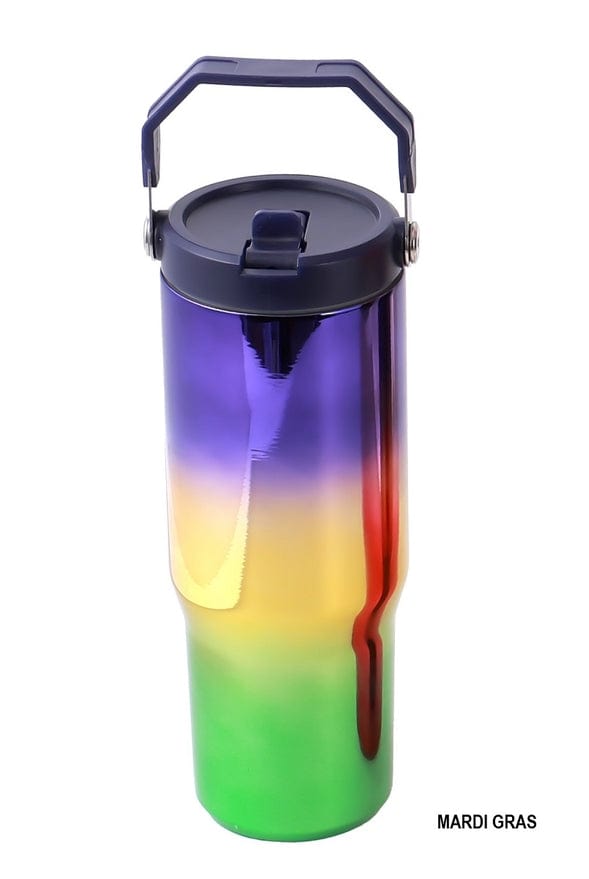 42POPS 42POPS Mardi Gras Stainless Steel Tumbler, 30 OZ - Little Miss Muffin Children & Home