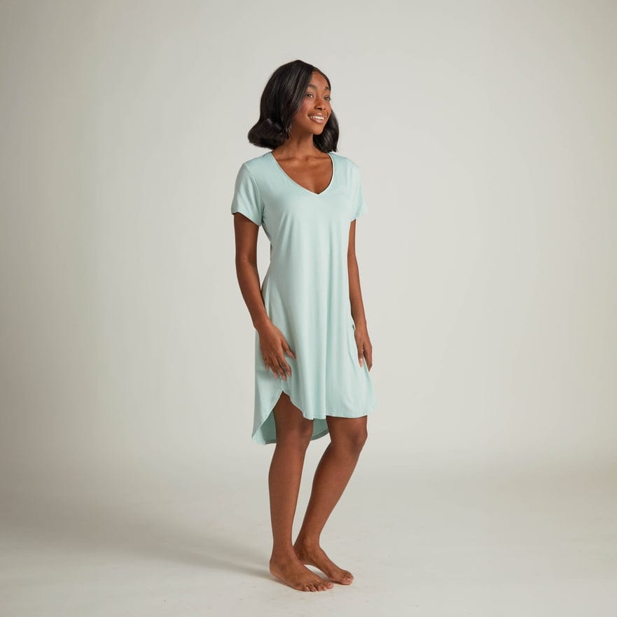 Faceplant Dreams Faceplant Bamboo® Claire Nightgown in Aqua Mist - Little Miss Muffin Children & Home
