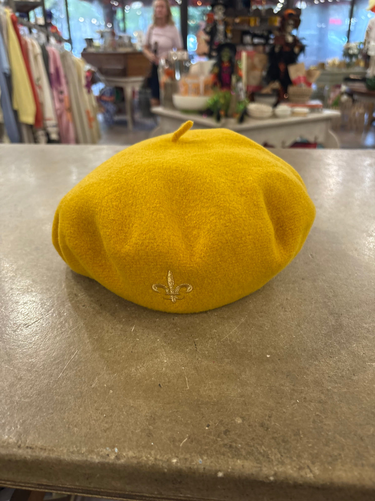 Beret with Fleur de Lis, 2 Available Colors
