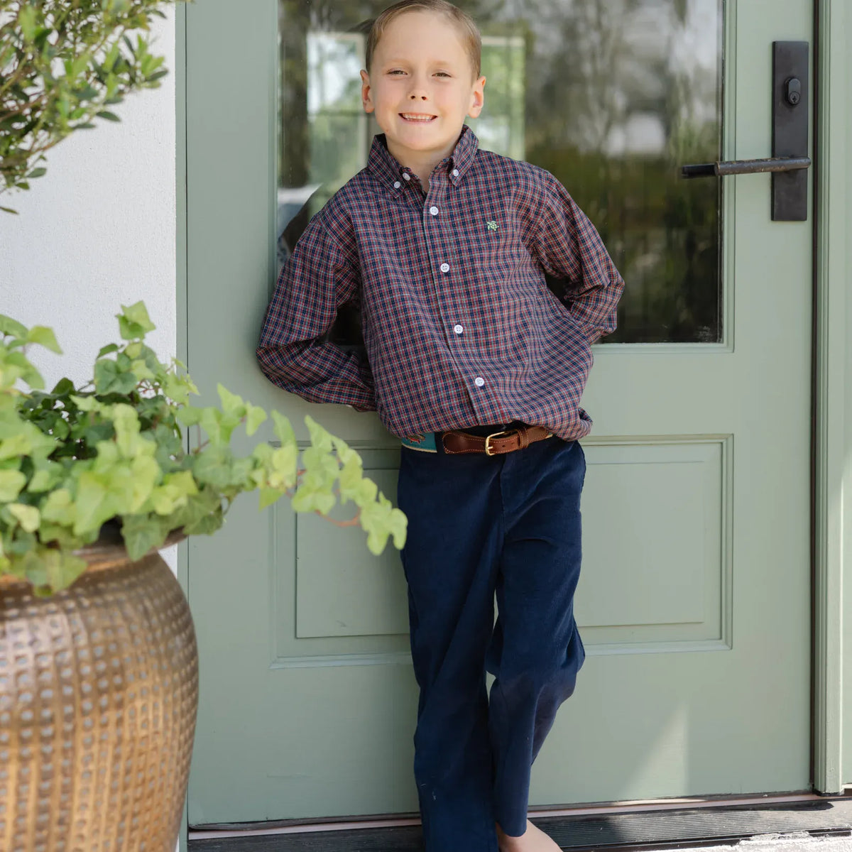 Boys' Navy Corduroy Pants