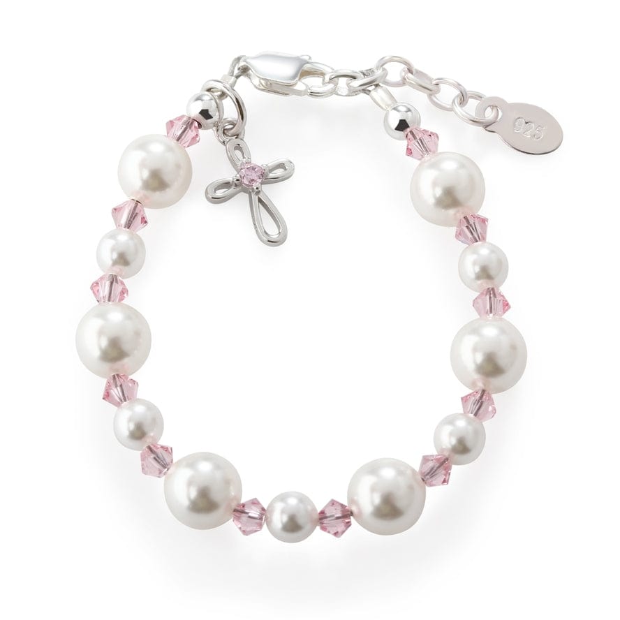 Cherished Moments Sterling Silver Cross Bracelet - Little Miss Muffin Children & Home