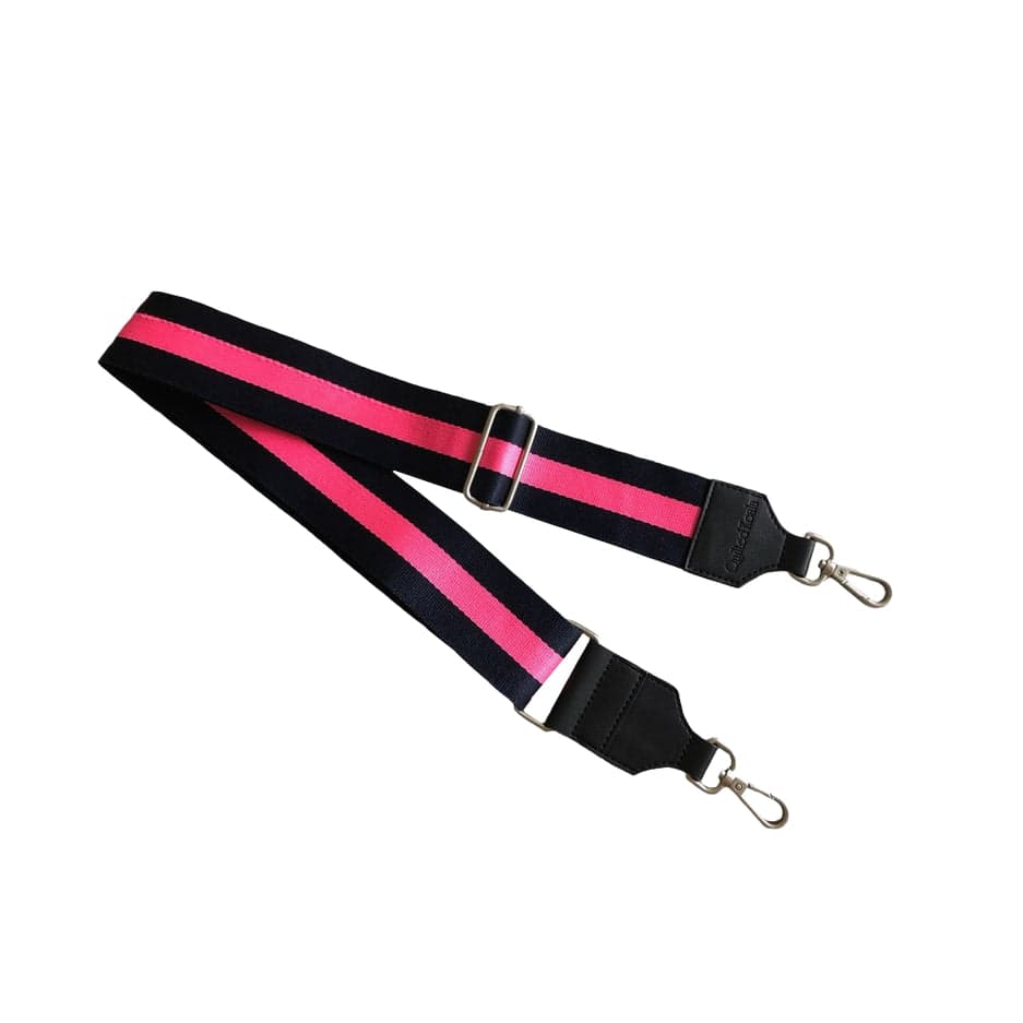 Quilted Koala Quilted Koala Navy and Pink Stripe Strap - Little Miss Muffin Children & Home