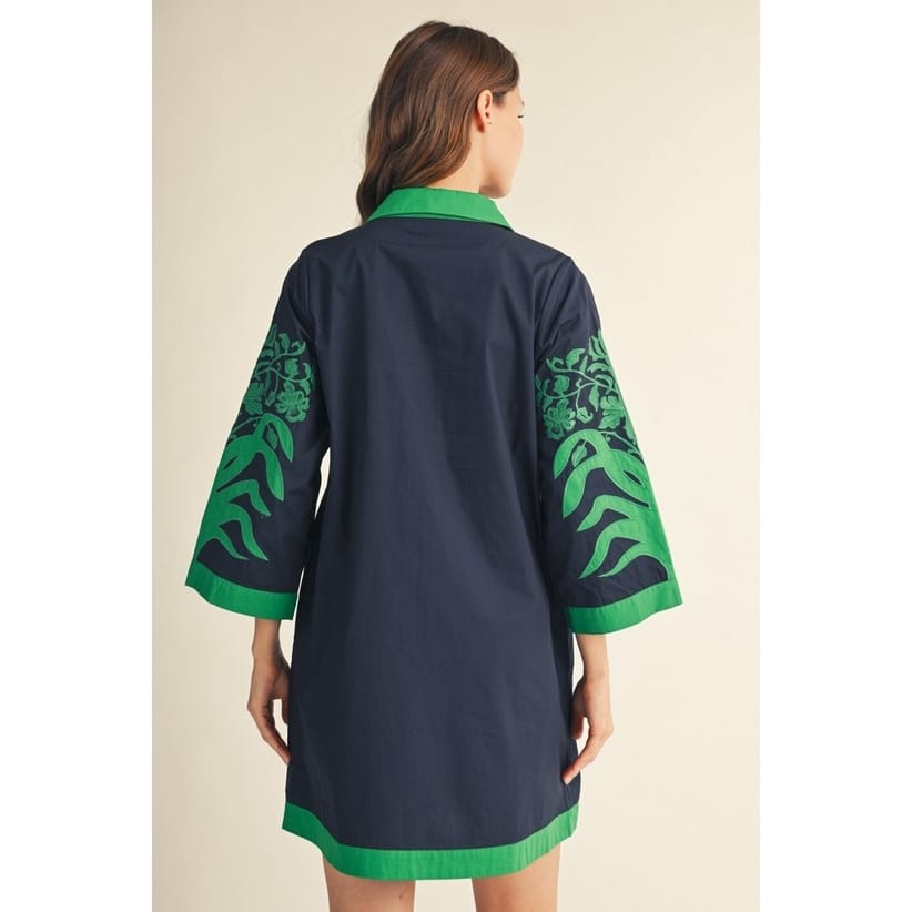 Style USA Baroque Embroidered Cotton Shift Dress, 2 Available Colors - Little Miss Muffin Children & Home