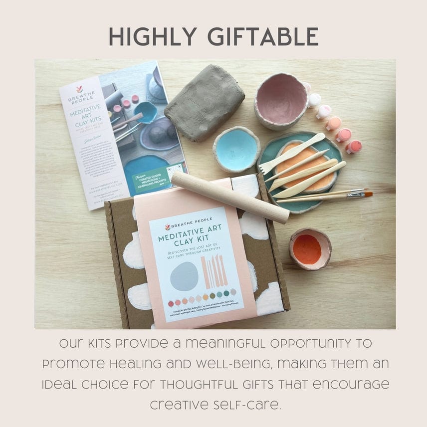Breathe People Breathe People Meditative Art Clay Kit + Self-Care Meditations and Projects - Little Miss Muffin Children & Home