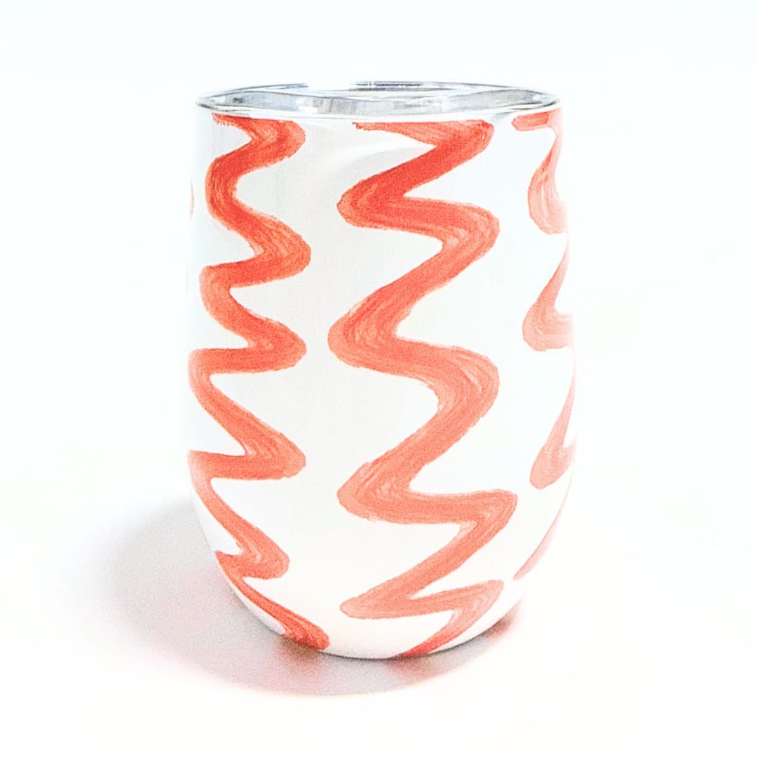 Rosé Already 12 oz insulated wine tumbler by Windy O'Connor Art, view 2