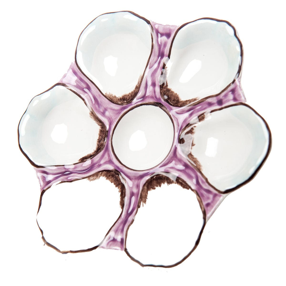 Abigail's Home Decor Oyster Plate, Ceramic Round, Lavender - Little Miss Muffin Children & Home