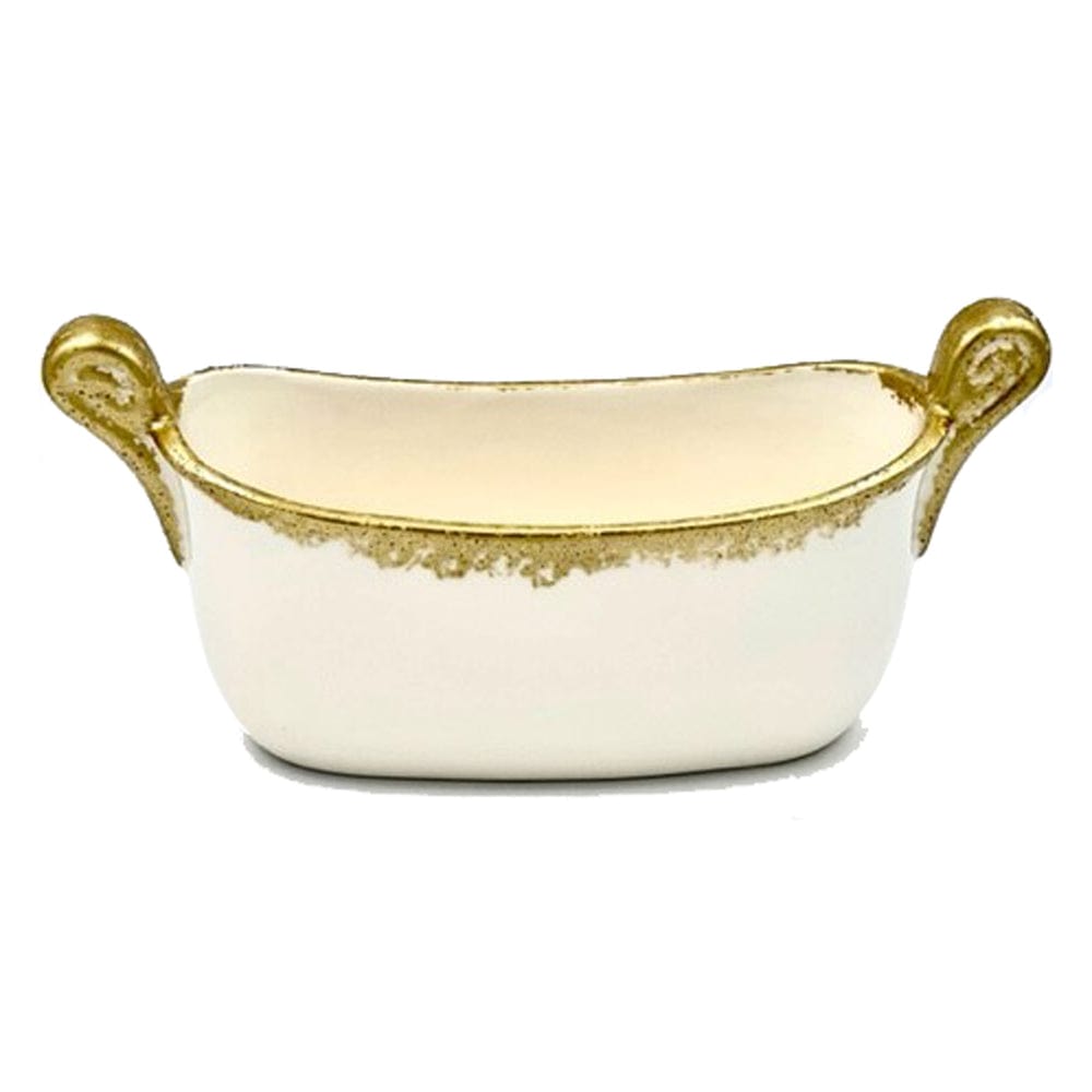 Abigail's Home Decor Abigails Savoy Oval White/Gold Spongy Cachepot - Little Miss Muffin Children & Home
