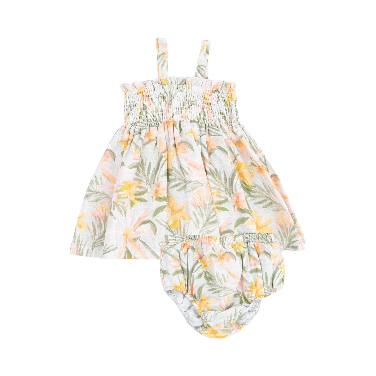 Angel Dear Angel Dear Island Floral Smocked Top & Bloomer - Little Miss Muffin Children & Home