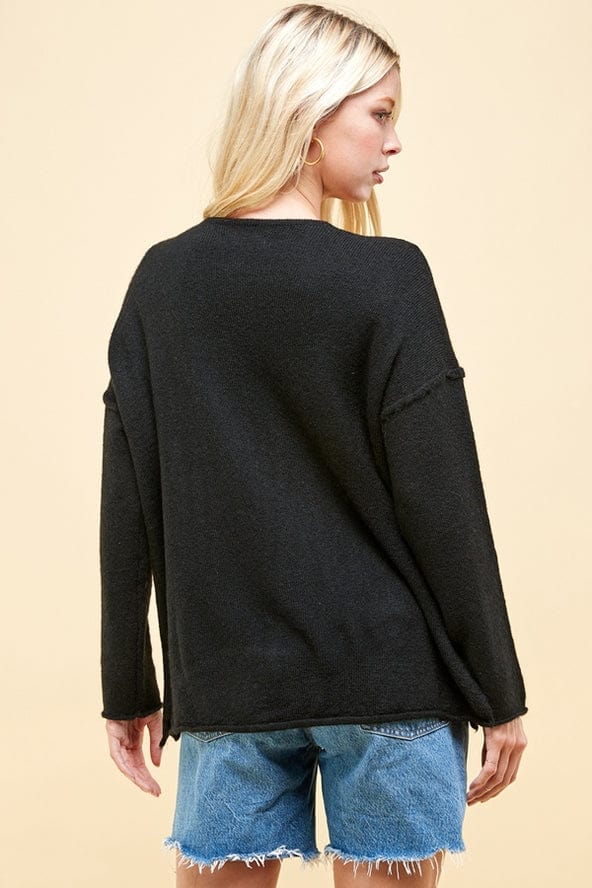 Pinch Pinch Soft V-Neck Knit Sweater - Little Miss Muffin Children & Home