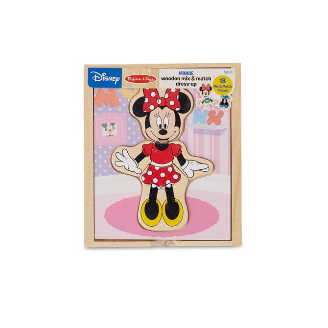 Melissa & Doug Disney Minnie Wooden Mix & Match Dress-Up Puzzle - Little Miss Muffin Children & Home