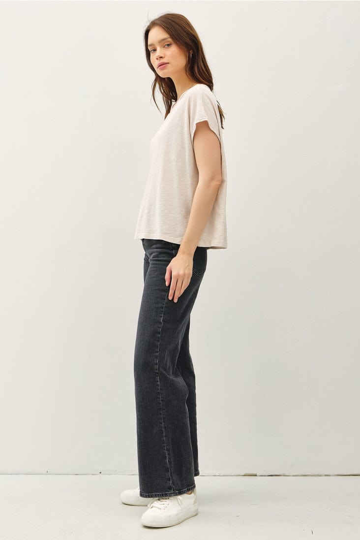 Be Cool Exposed Seam Detail Boxy Muscle Top - Little Miss Muffin Children & Home