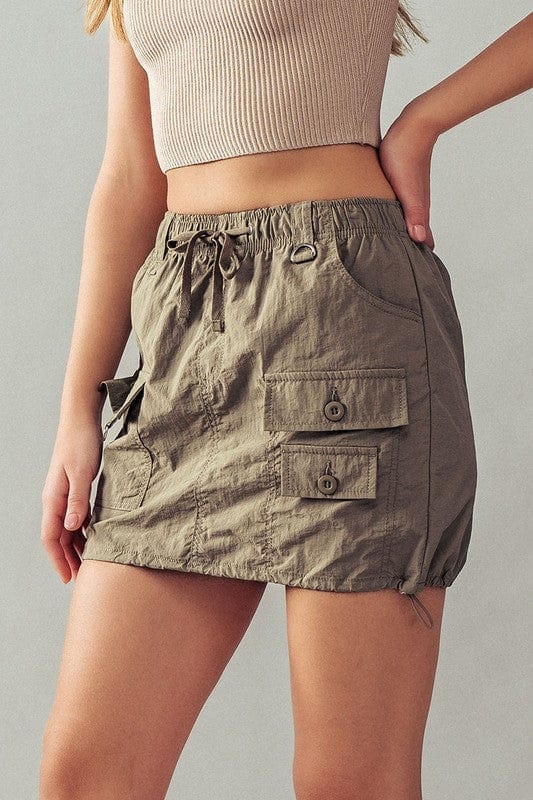 Fashion Week Fashion Week Drawstring Front Pocket Mini Skirt - Little Miss Muffin Children & Home