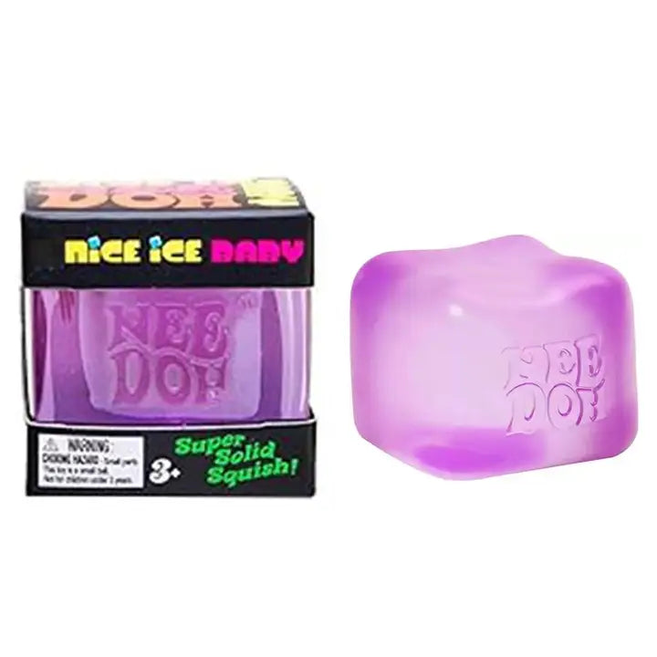 Purple Cube 5.5cm Nice Cube Translucent Slow Rising Stress Relief Squeeze Toy
