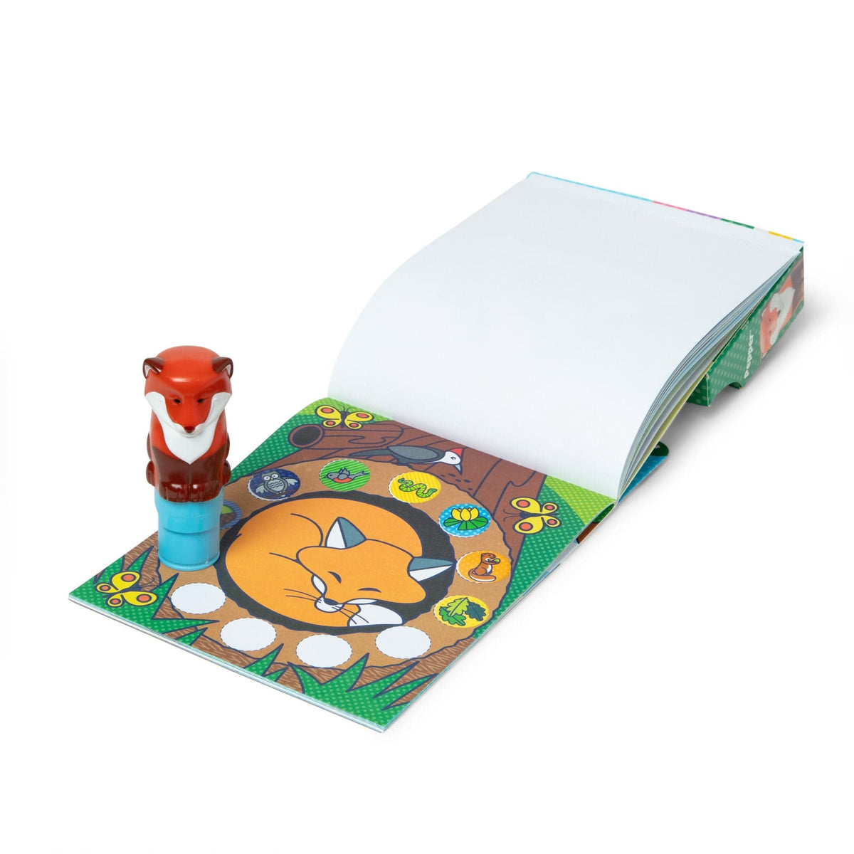 Melissa & Doug Melissa & Doug Sticker WOW! Activity Pad & Sticker Stamper - Fox - Little Miss Muffin Children & Home