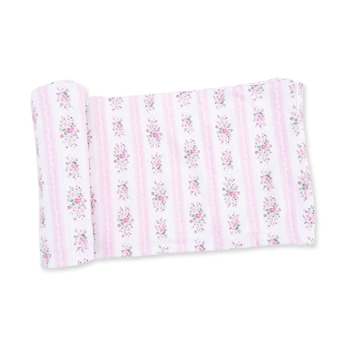 Marnie Rosebud Stripe Swaddle Blanket