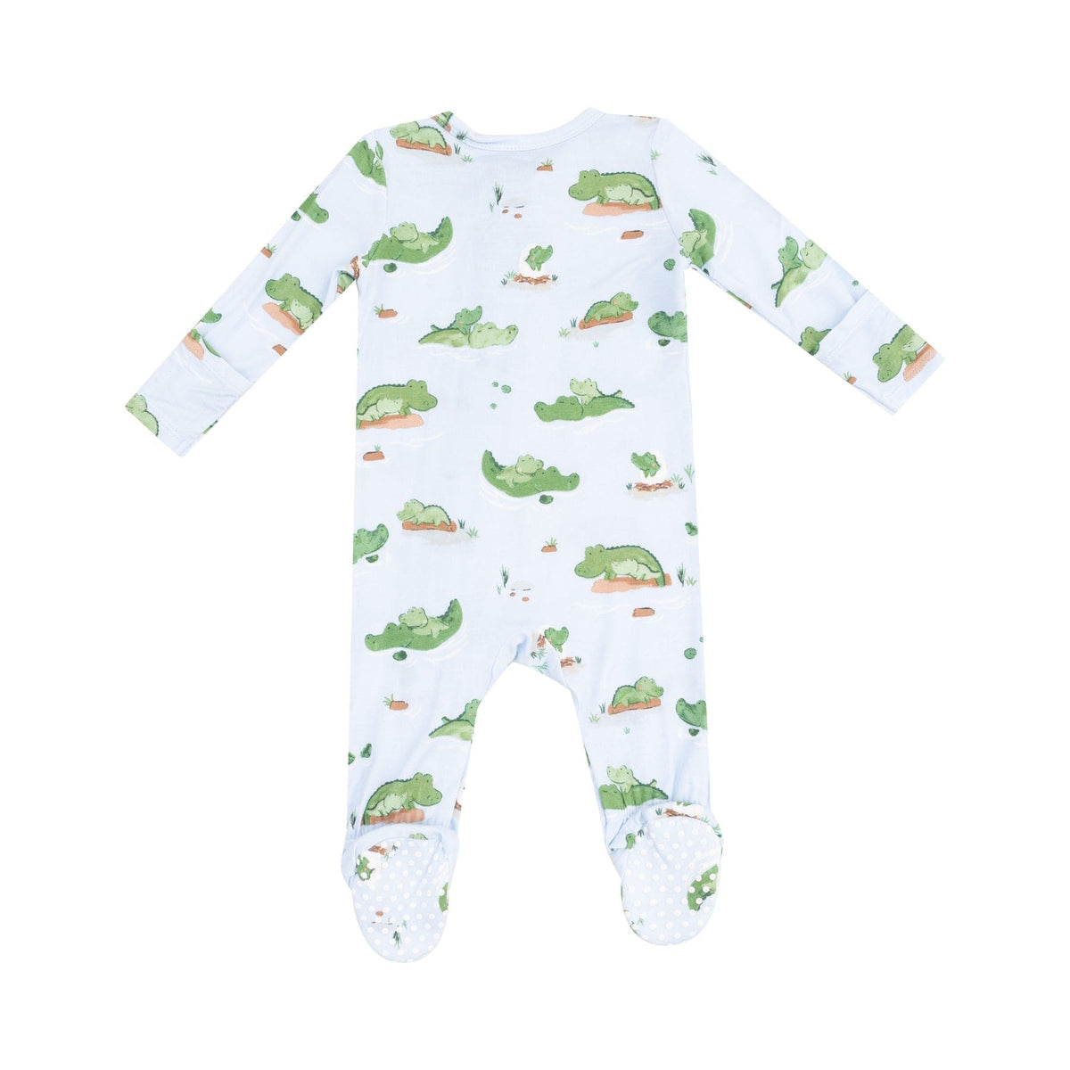 Angel Dear Angel Dear Alligator Blue 2 Way Zipper Footie - Little Miss Muffin Children & Home