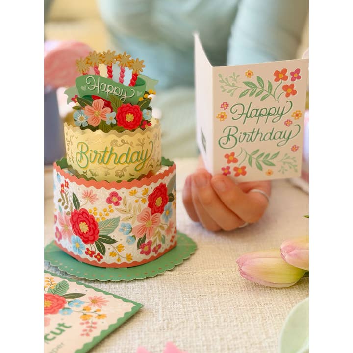 FreshCut Paper Mini Blooming Birthday Cake - Little Miss Muffin Children & Home