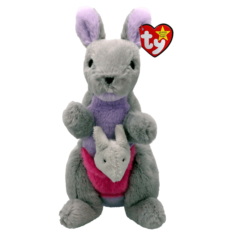Ty Inc Ty Inc Beanie Baby - Kayla the Kangaroo (Gray 8") - Little Miss Muffin Children & Home