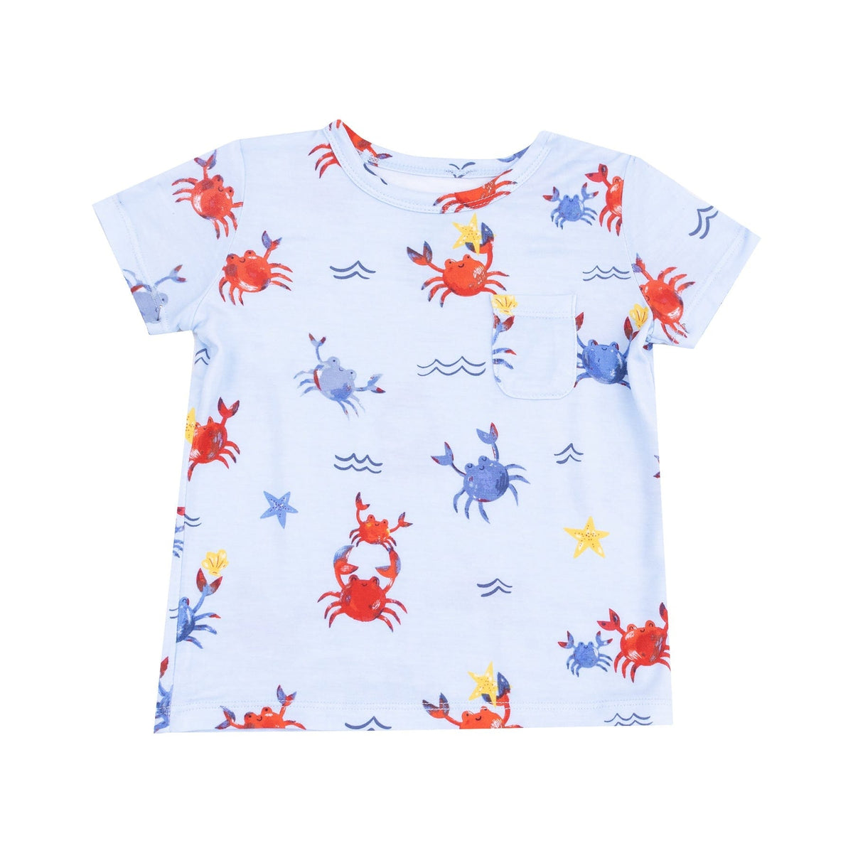 Angel Dear Angel Dear Crayon Crabs Crew Neck Tee And Short - Little Miss Muffin Children & Home