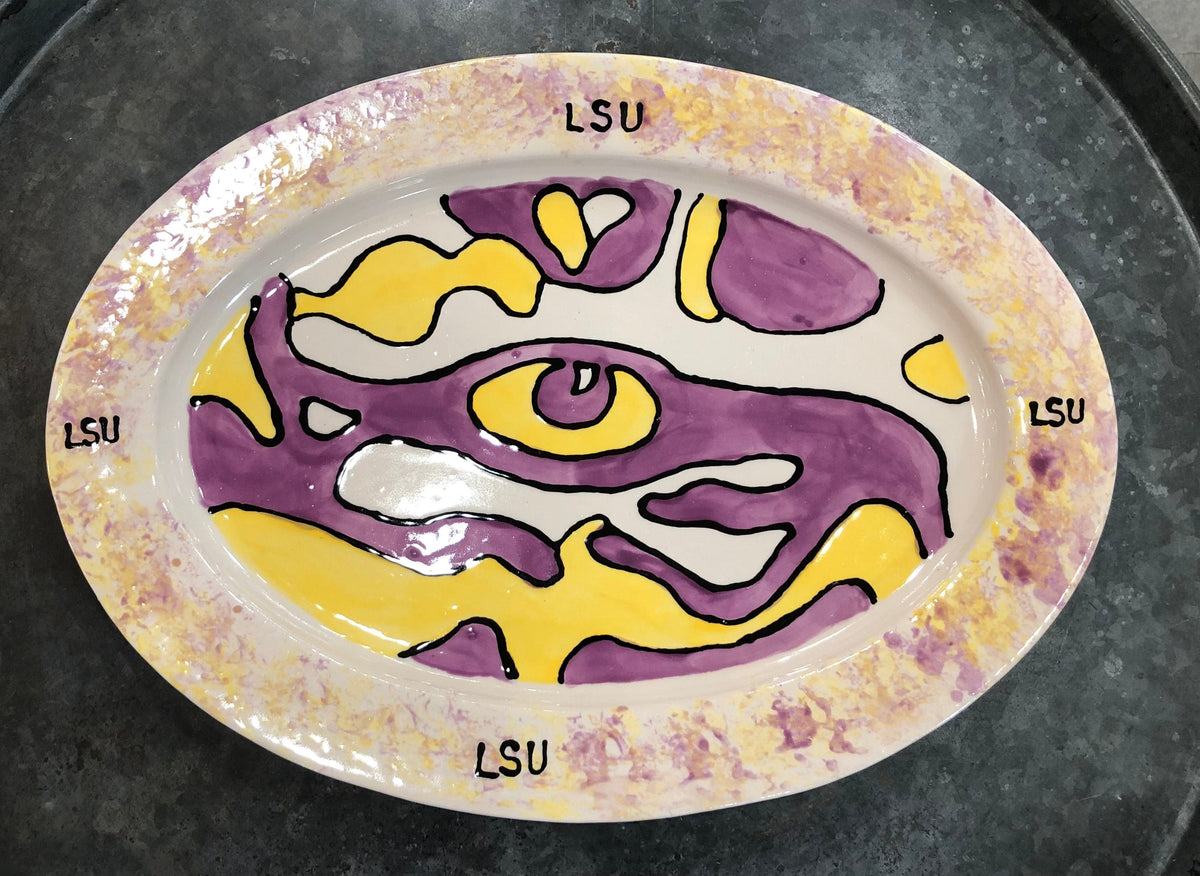 Jan Salzer Art LSU Oval Platter - Little Miss Muffin Children & Home