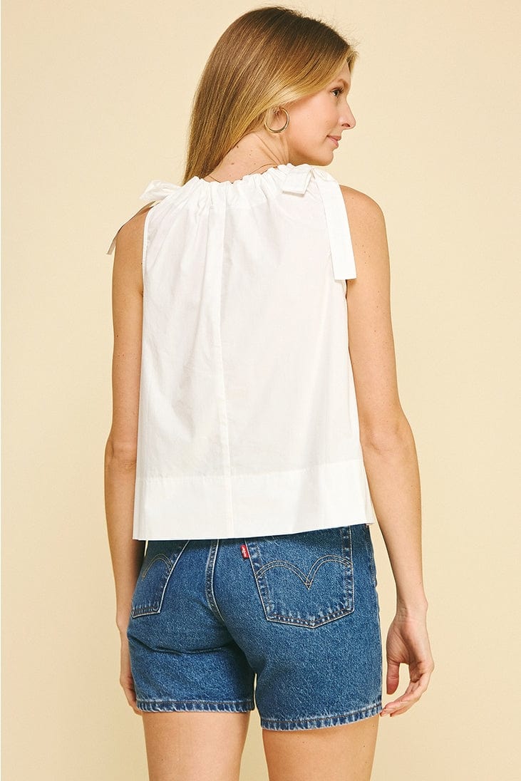 Pinch Tie Shoulder Sleeveless Top - Little Miss Muffin Children & Home