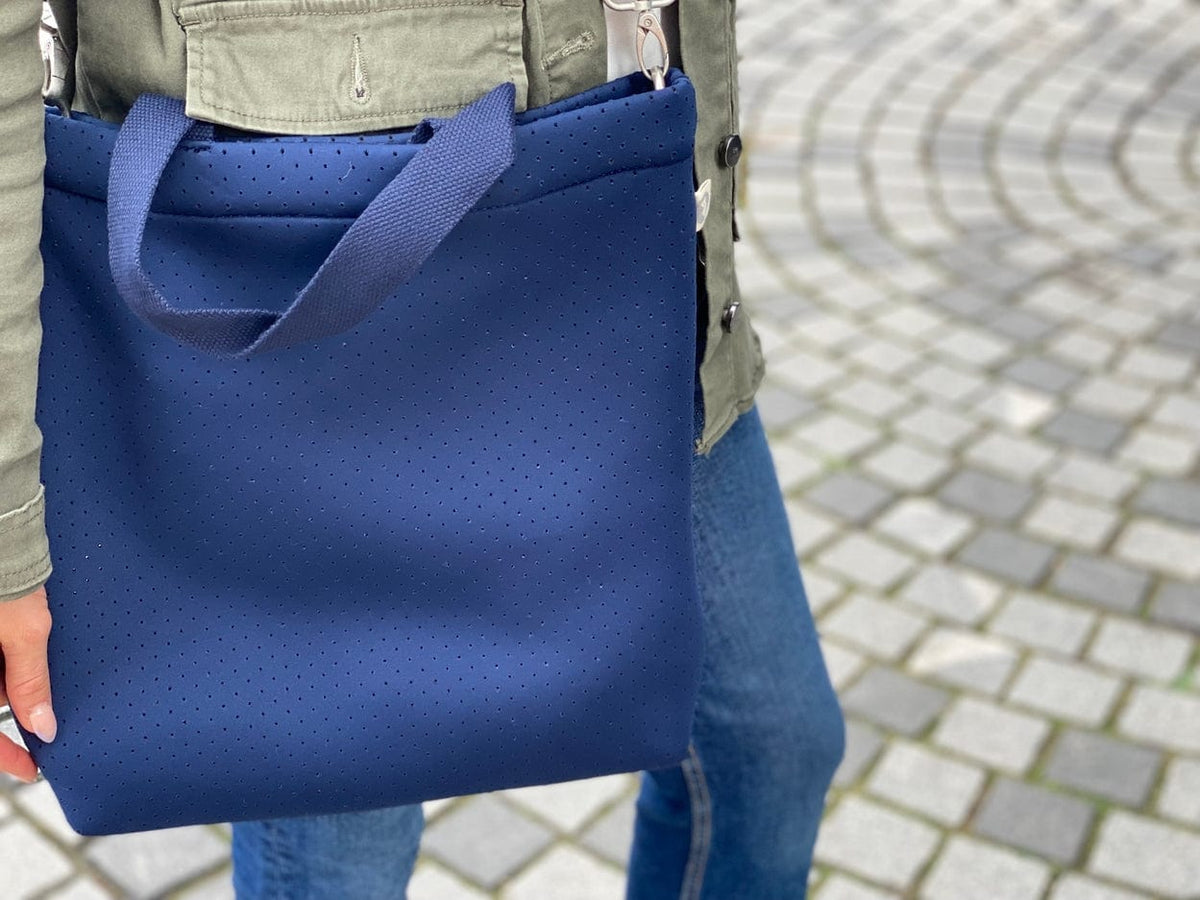 Quilted Koala Quilted Koala Neoprene Town Bag Navy - Little Miss Muffin Children & Home