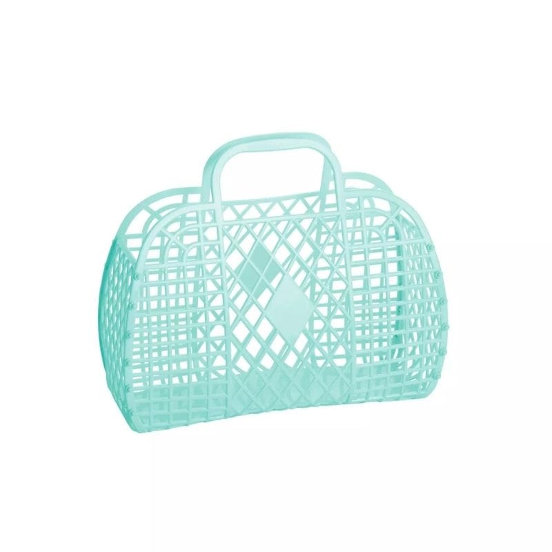 Retro Basket Jelly Bag in Jelly Mint Green