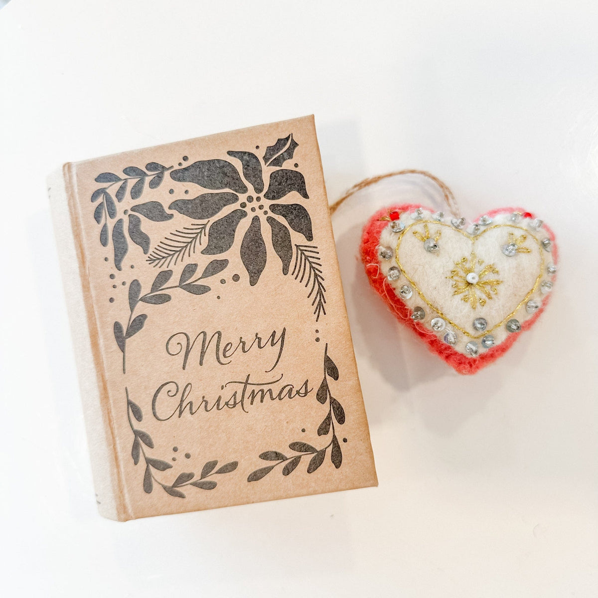 felt ornament with gift box