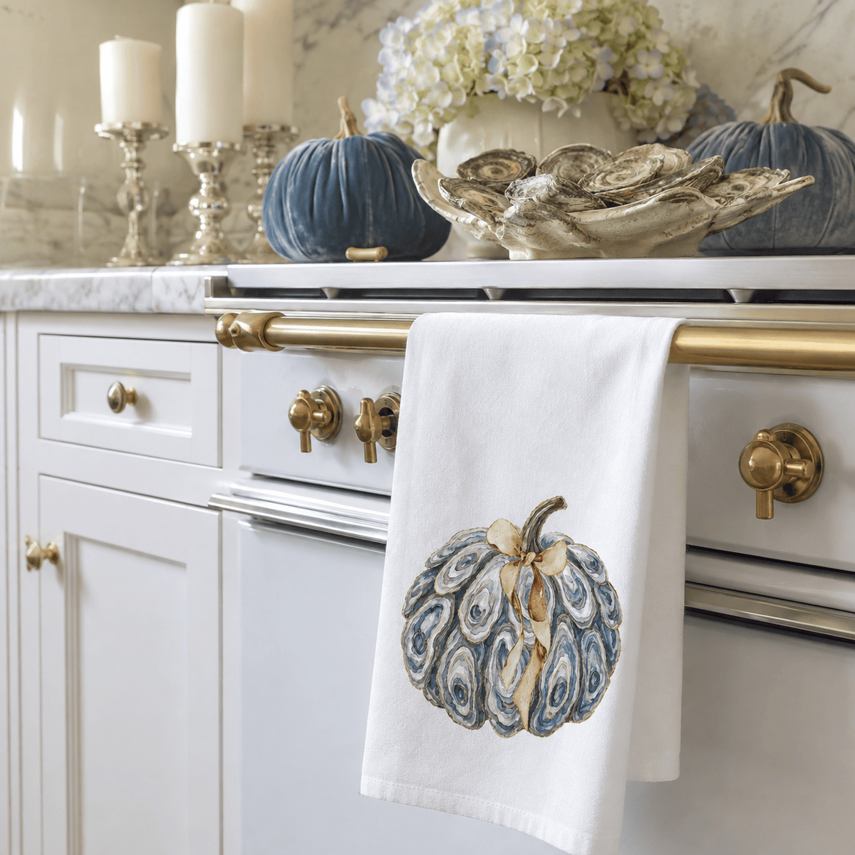 Oyster Pumpkin with Bow Towel