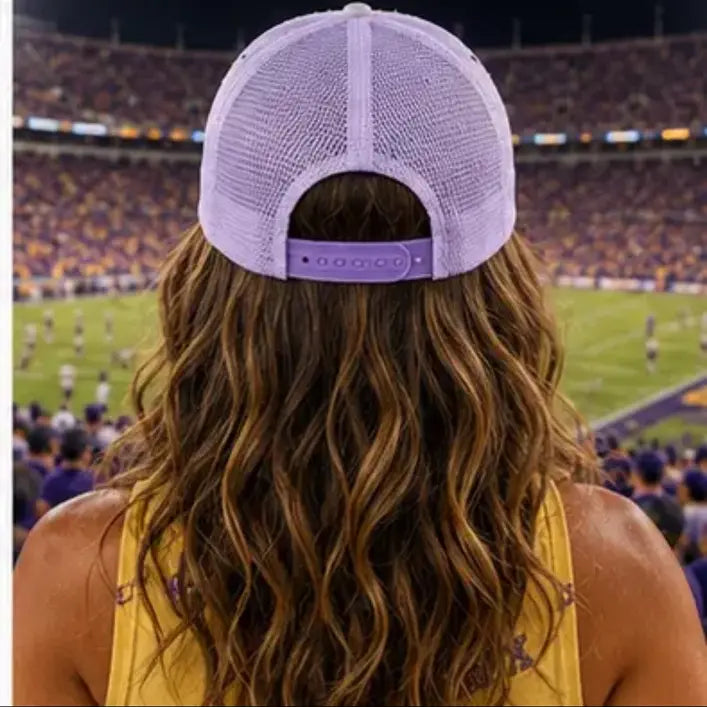 Sequin & Pearl Tiger Trucker Hat