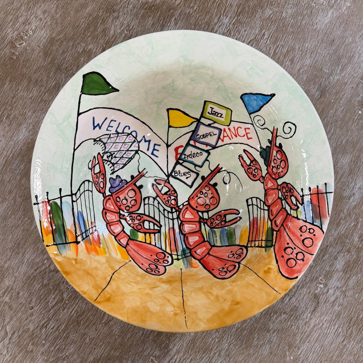 Jan Salzer Art Jazz Fest Large Bowl - Little Miss Muffin Children & Home