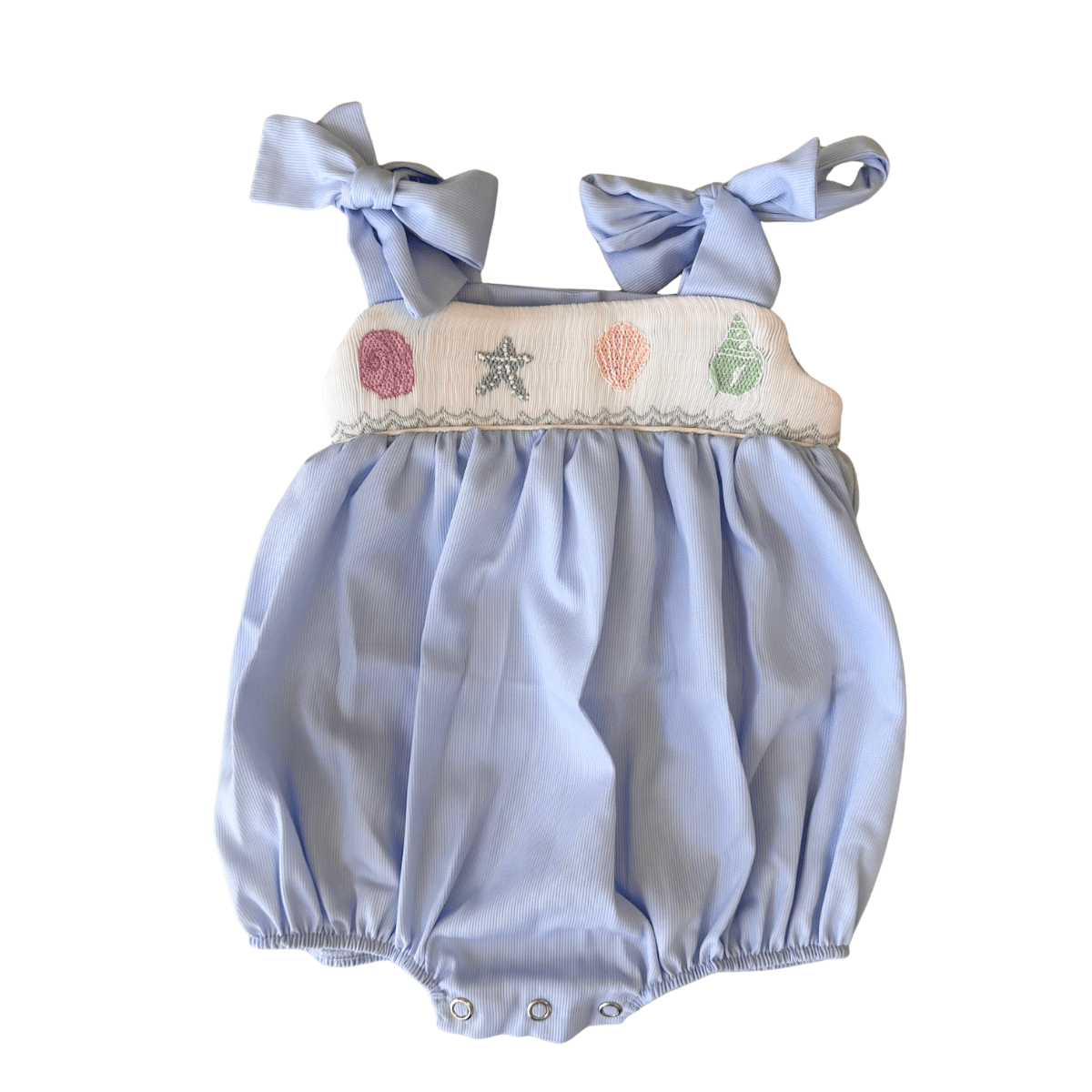 Seashell Smocked Julie Bubble