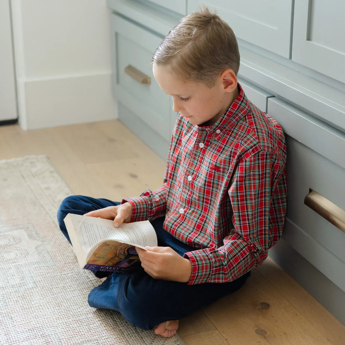 Boys' Navy Corduroy Pants