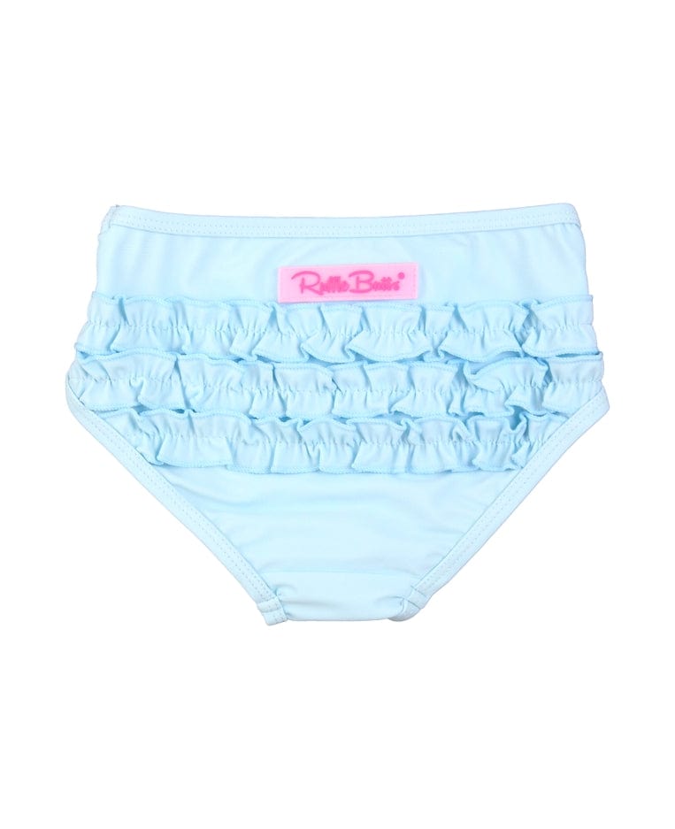Ruffle Butts Ruffle Butts Tropical Breeze Scalloped Hem Long Sleeve Rash Guard with Ruffle Bikini Bottoms - Little Miss Muffin Children & Home