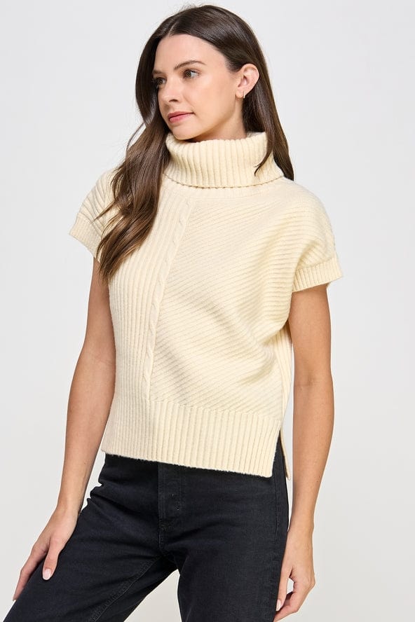 Ellison Ellison Sleeveless Turtle Neck Sweater - Little Miss Muffin Children & Home