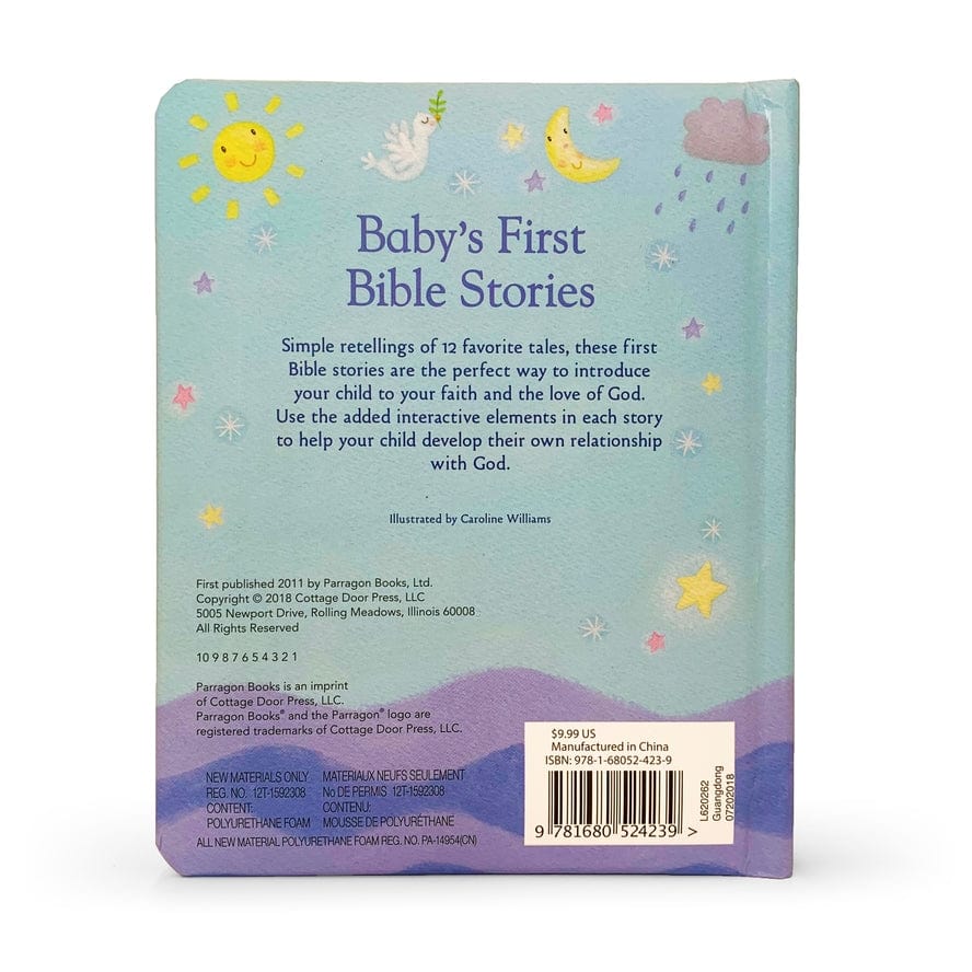 Cottage Door Press Baby's First Bible Stories Keepsake Board Book - Little Miss Muffin Children & Home