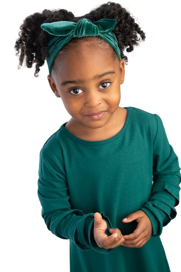 Bows Arts Bows Arts VSHB6 Velvet Knot Stretch Headband - Little Miss Muffin Children & Home