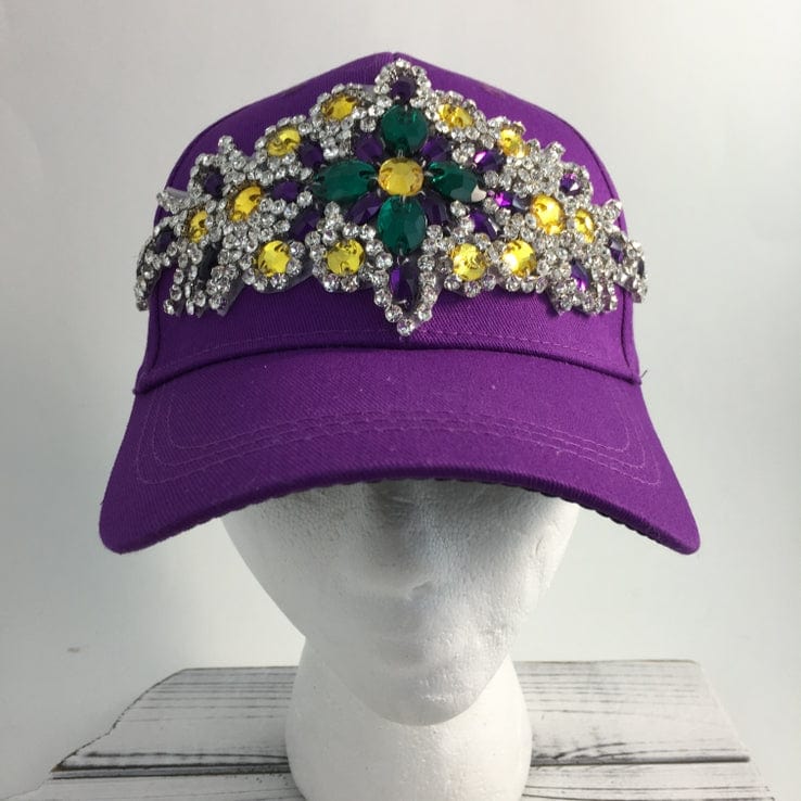 SongLily SongLily Mardi Gras Gemstone Baseball Cap - Little Miss Muffin Children & Home
