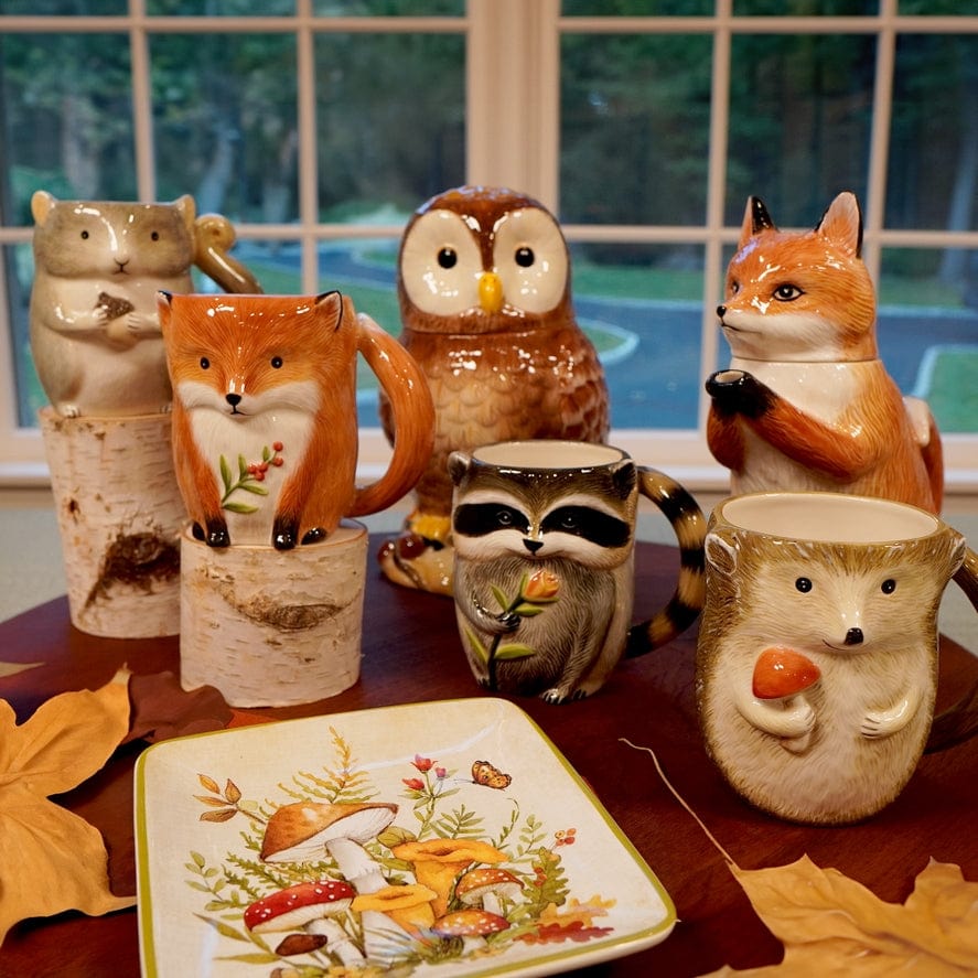 Certified International Certified International Woodland Critters Fall 3-D Mug 16 oz, 4 Available Styles - Little Miss Muffin Children & Home
