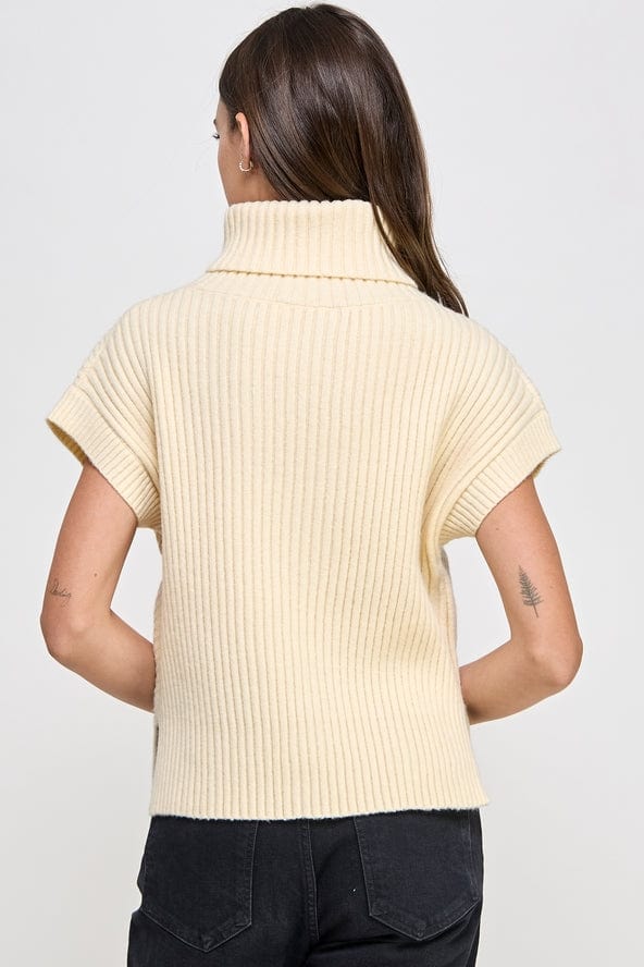 Ellison Ellison Sleeveless Turtle Neck Sweater - Little Miss Muffin Children & Home